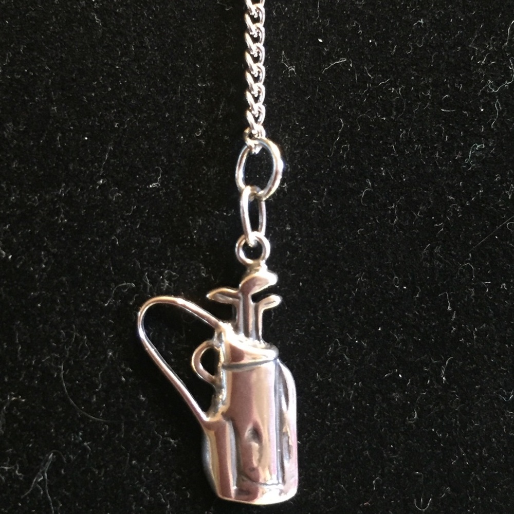 Golf Infinity Necklace in Silver